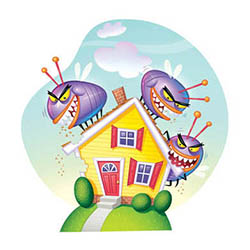 Lake Crystal spring touch perimeter insect control-truck